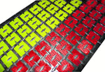 Reflective Overlays for Diamond Plate - Peel & Stick - Lime & Red - NFPA 1901