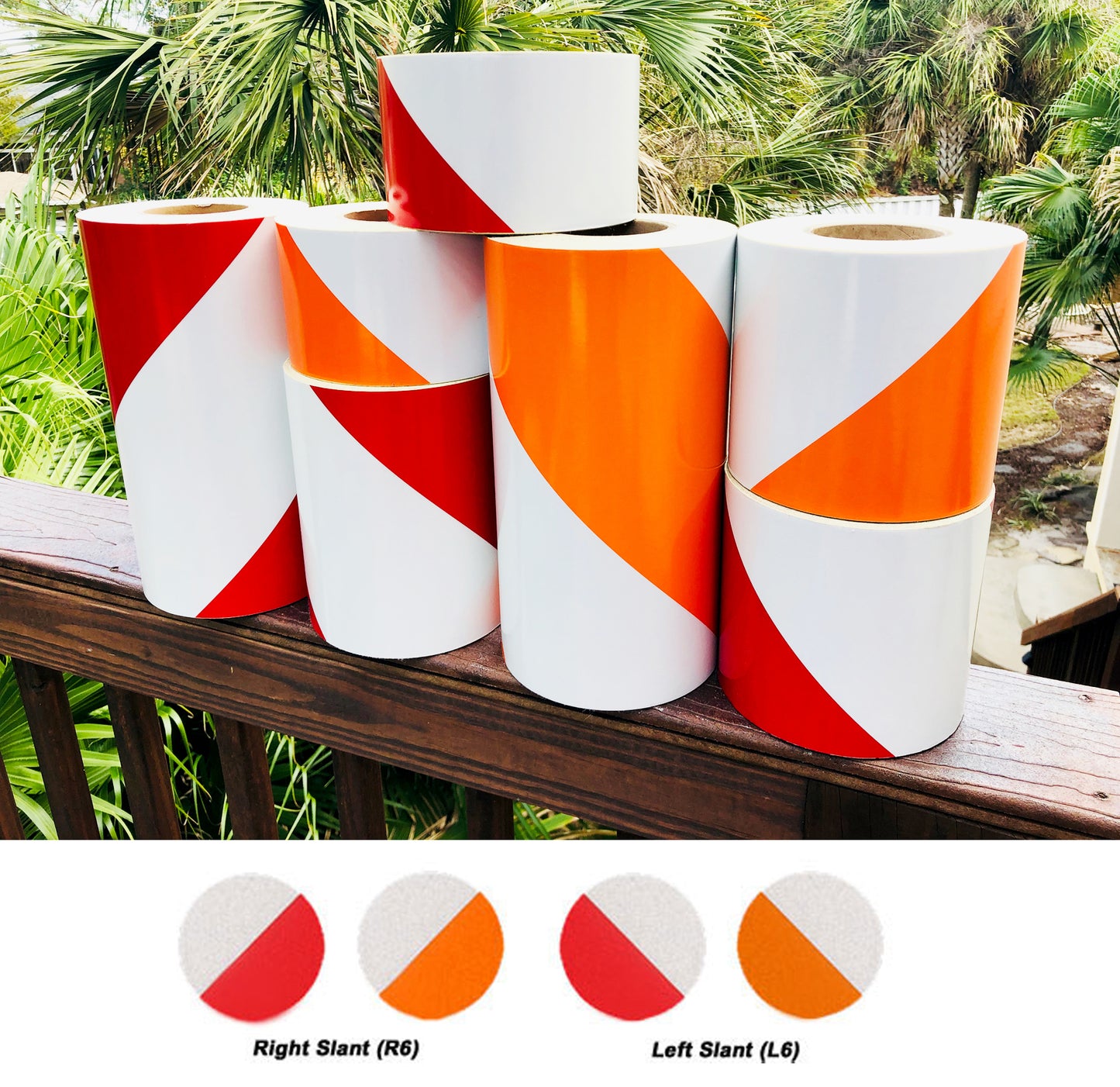 Engineer Grade Type 1 Red Orange White Reflective Barricade Tape