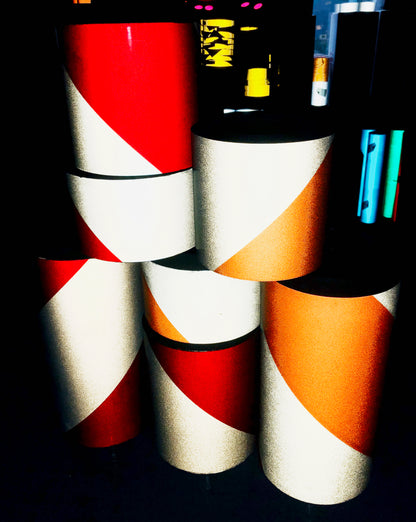 Striped Barricade Tape - Reflective ENGINEER Grade Type 1 - (150 Foot Rolls)