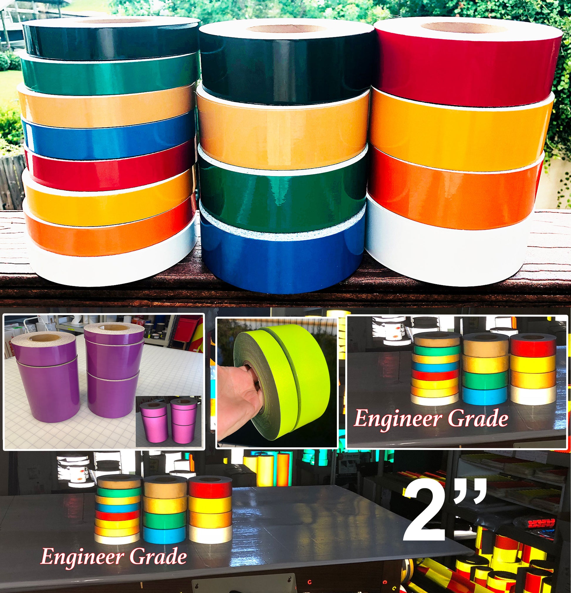 2" Flexible Engineer Grade Tape Rolls - 30' & 150' Rolls