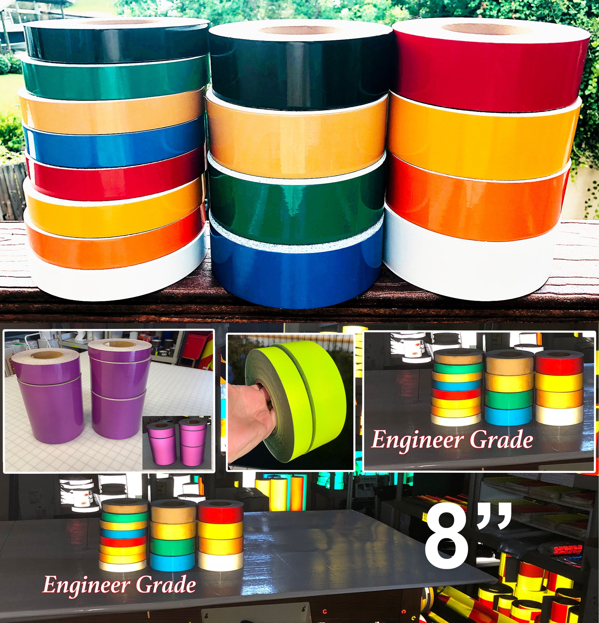 8" Flexible Engineer Grade Tape Rolls - 30' & 150' Rolls