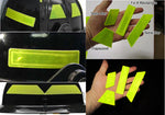 Reflective Fire Helmet NFPA Compliant Decals - Fluorescent Lime