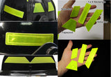 Reflective Fire Helmet NFPA Compliant Decals - Fluorescent Lime