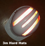 Reflective Hard Hat "3m" Decals (Single 3m Hard Hat Kit) - 5 Colors