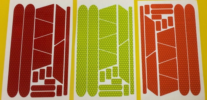 Reflective Hard Hat Generic Decals (For One Hard Hat) - 5 Colors – Reflective