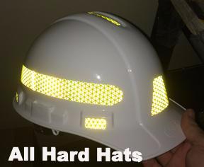 Reflective Hard Hat Generic Decals (For One Hard Hat) - 5 Colors – Reflective