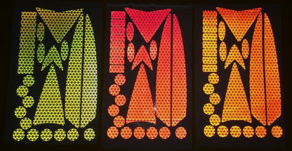 Reflective Hard Hat V-Gard Decals (Single V-Gard Hard Hat Kit) - 5 Colors – Reflective