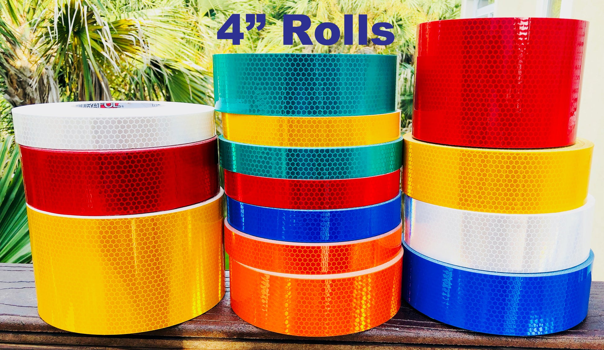 4" High Intensity "Prismatic" Type 4 Reflective Tapes - 30 Foot Rolls