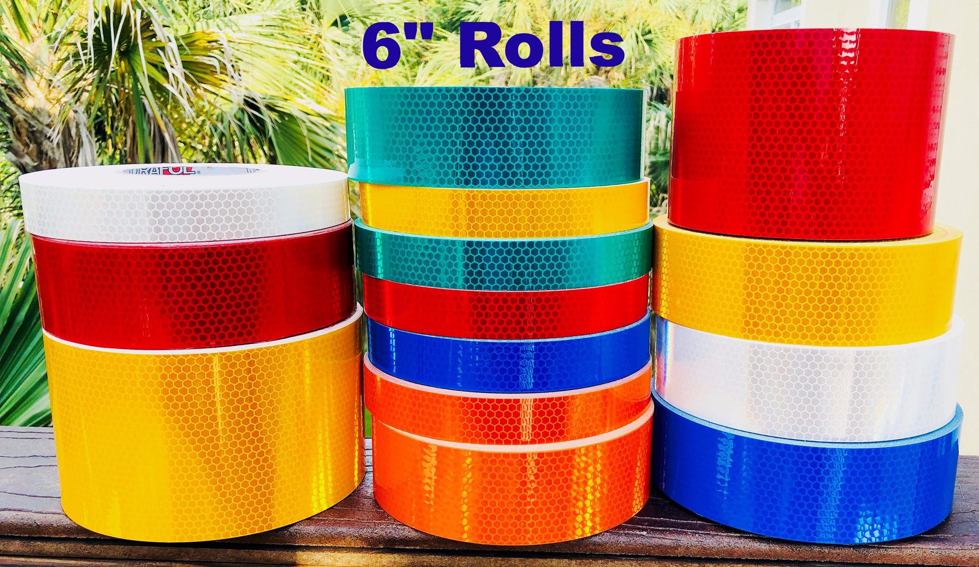6" High Intensity "Prismatic" Type 4 Reflective Tape - 30 Foot Rolls