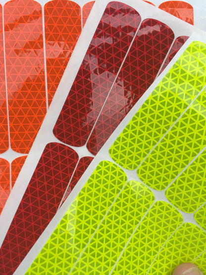 Reflective Hard Hat Decals Kit #2 (Marks 6 Hard Hats) - 5 Colors – Reflective