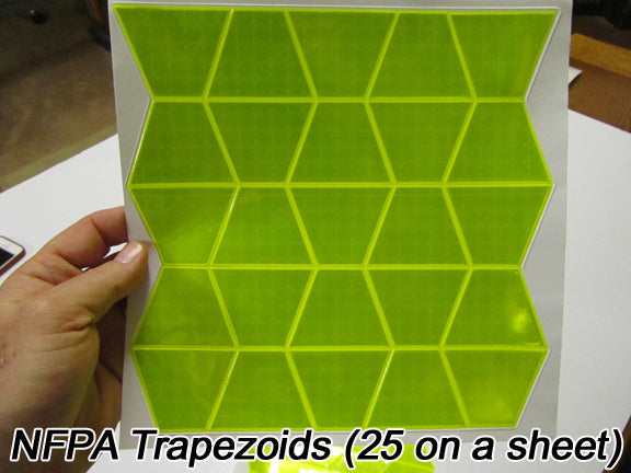 Fire Helmet NFPA trapezoids Fluorescent Lime