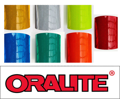 1"-6" Oralite V98 "Fluorescent LIME" Conformable Prismatic Reflective Tape