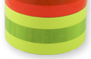 FTP-2550-TO/TL : 2" Orange or Lime Fire Trim with Reflective Center Stripe - BY THE FOOT