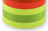FTP-2550-TO/TL : 2" Orange or Lime Fire Trim with Reflective Center Stripe - BY THE FOOT