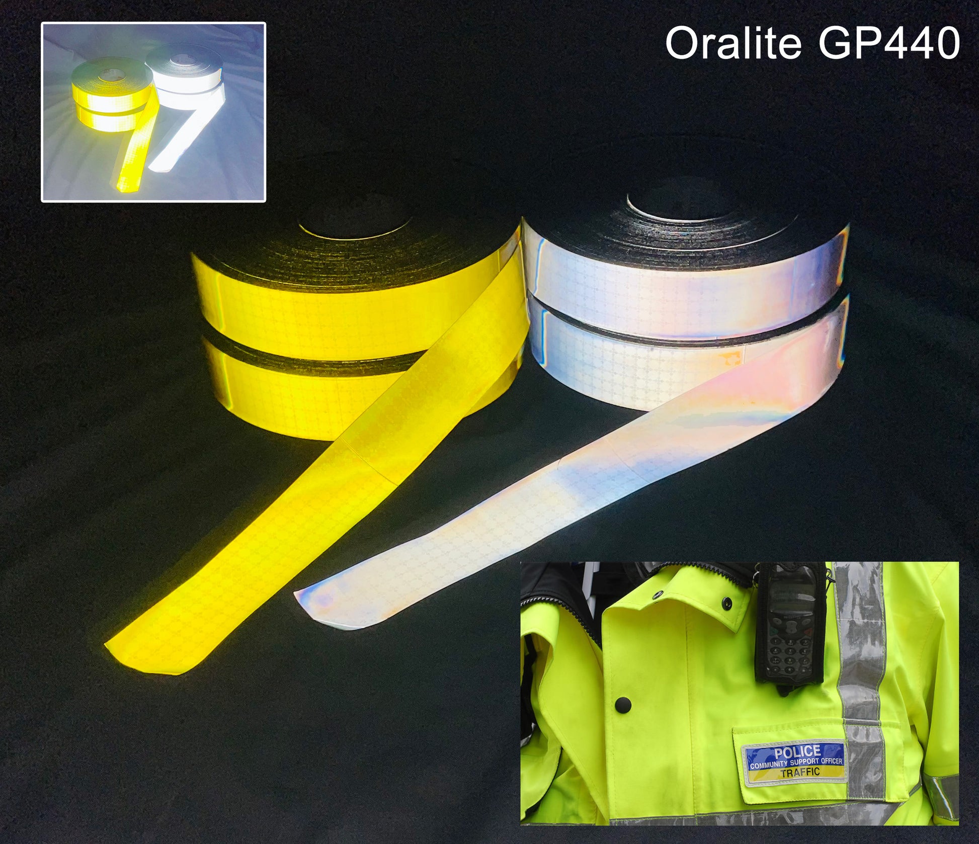 oralite gp440 sew on reflective 