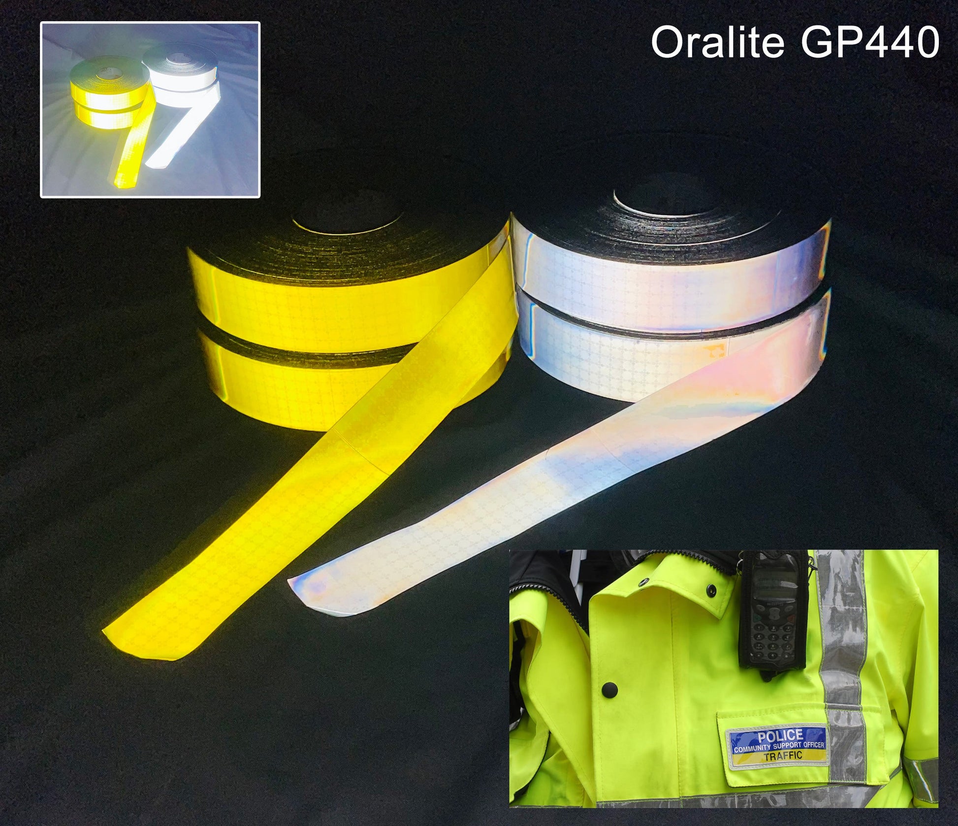 oralite gp440 sew on reflective 