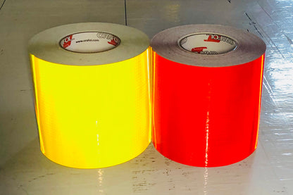 6" V82 Type 5 Prismatic Chevron Tape Rolls - 30' & 150' Rolls – Reflective