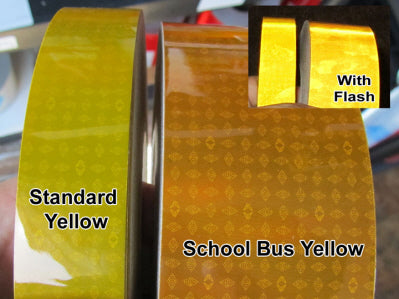 1", 2", 3", 4", 6", 24" STANDARD YELLOW Oralite V82 Type 5 Prismatic Tape
