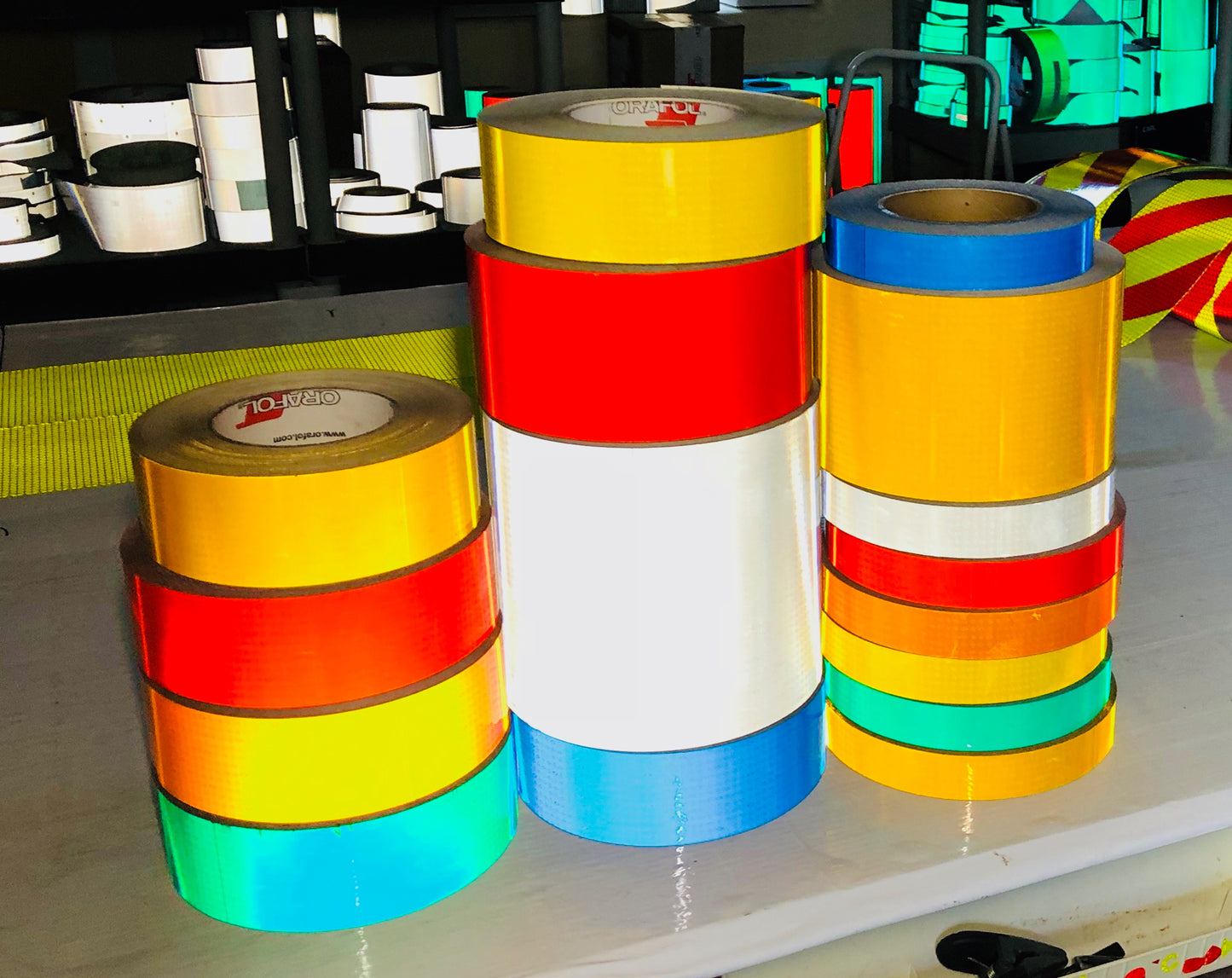 1", 2", 3", 4", 6", 24" WHITE Oralite V82 Type 5 Prismatic Reflective Tape