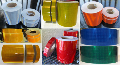 1", 2", 3", 4", 6", 24" WHITE Oralite V82 Type 5 Prismatic Reflective Tape