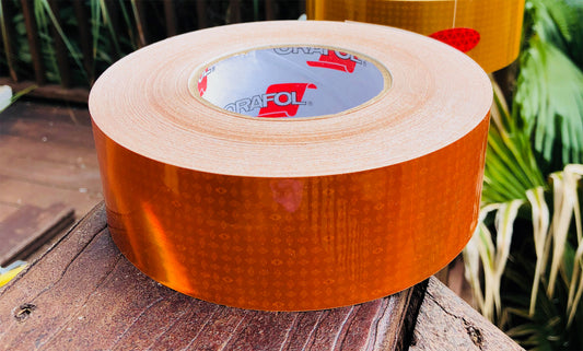 Orange Oralite Reflexite V82 Reflective Type 5 Tape