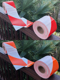 30 foot rolls orange red white reflective striped tape