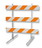 orange white barrier reflective tape