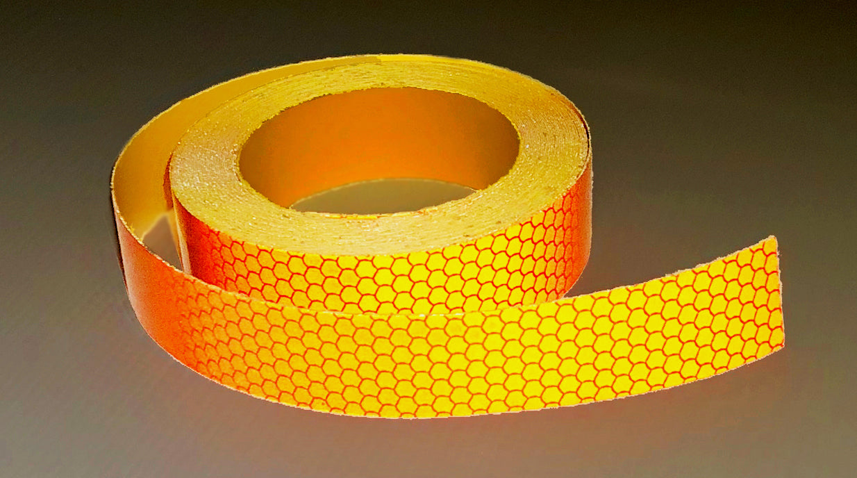 Reflective Hard Hat - 1" (Stretchable) High Intensity Tape - 30' & 150' Rolls