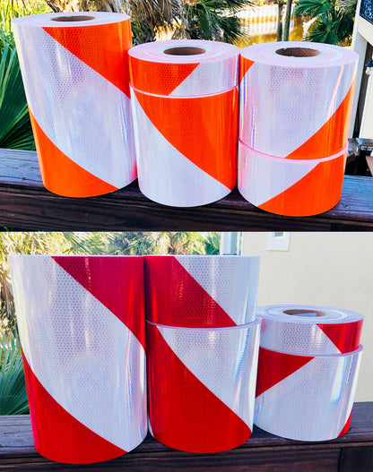 high intensity prismatic type 4 reflective barricade tape