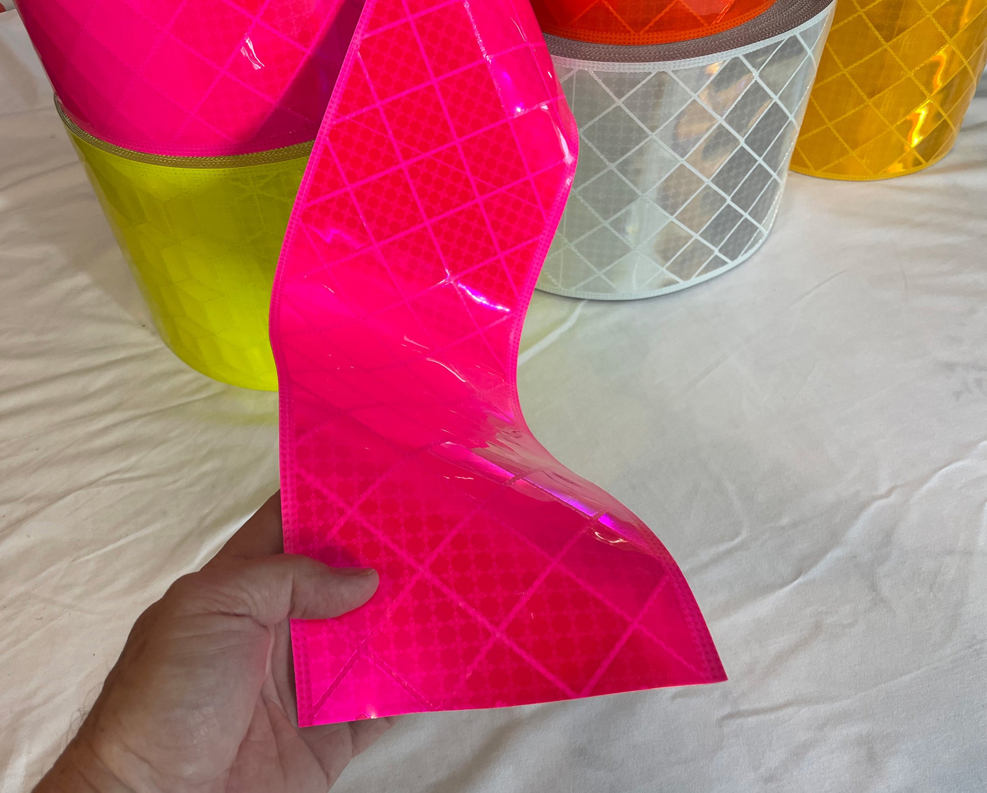 oralite super bright roll up sign material