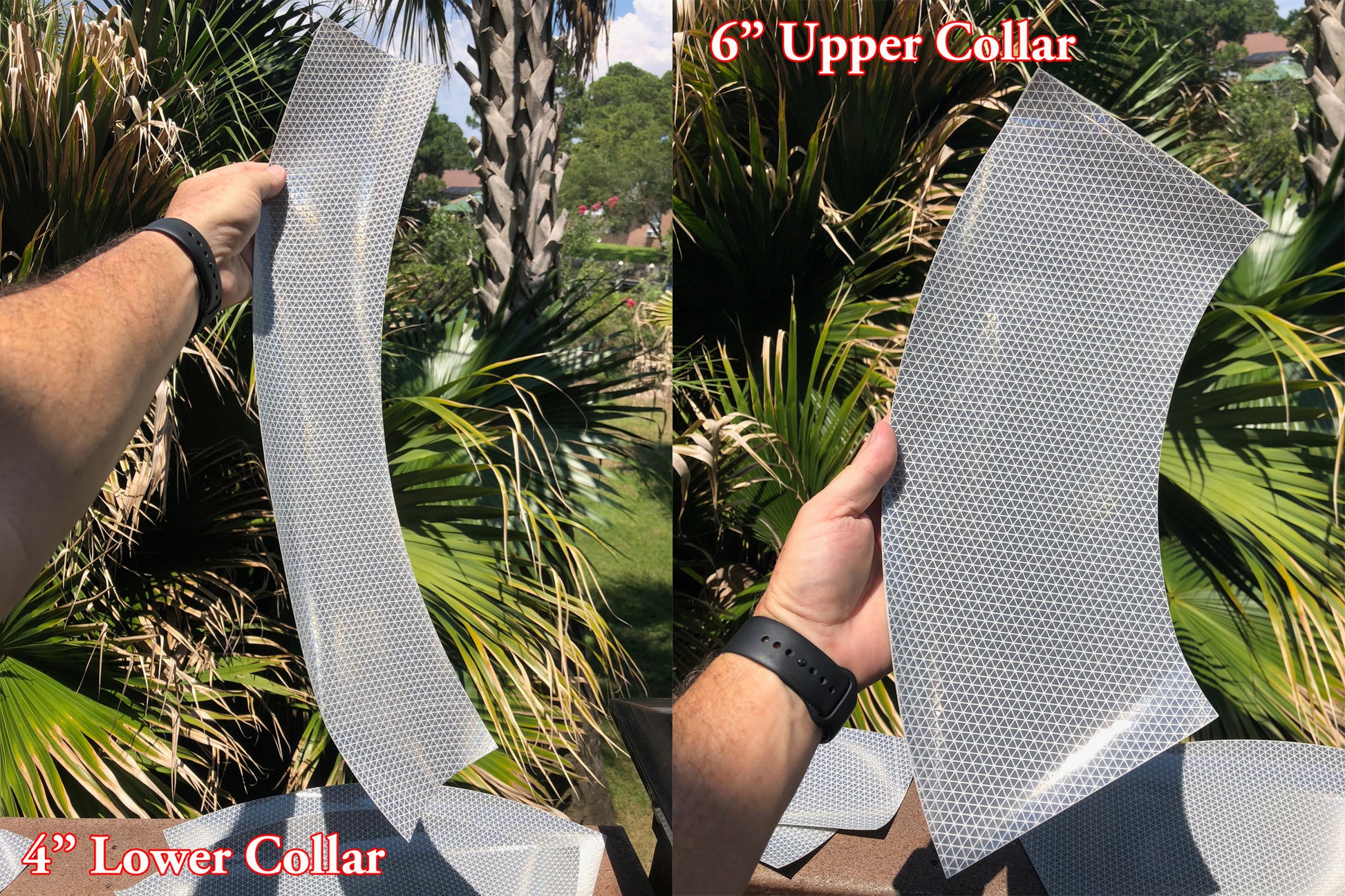 reflective wrap around cone collars sleeves
