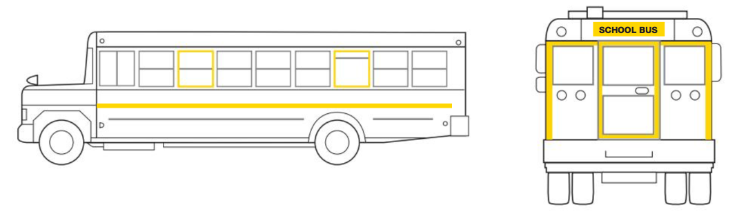 Orafol Oralite School Bus Reflective Tape v99 v82 v59