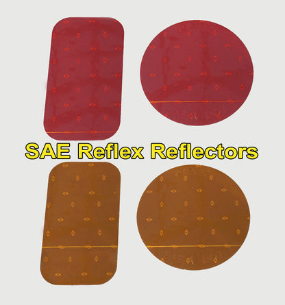 Oralite SAE / Reflex Reflectors - Amber and Red – Red