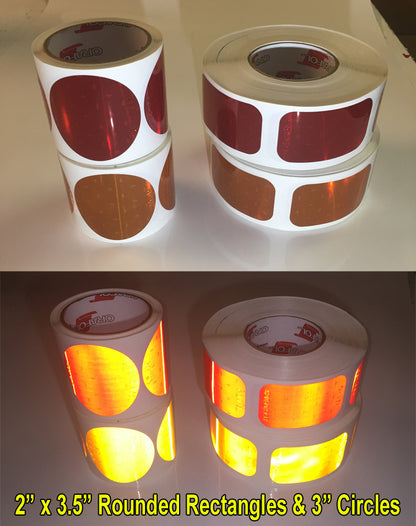 Oralite SAE / Reflex Reflectors - Amber and Red – Red