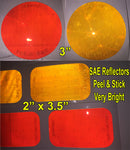 Oralite SAE / Reflex Reflectors - Amber and Red