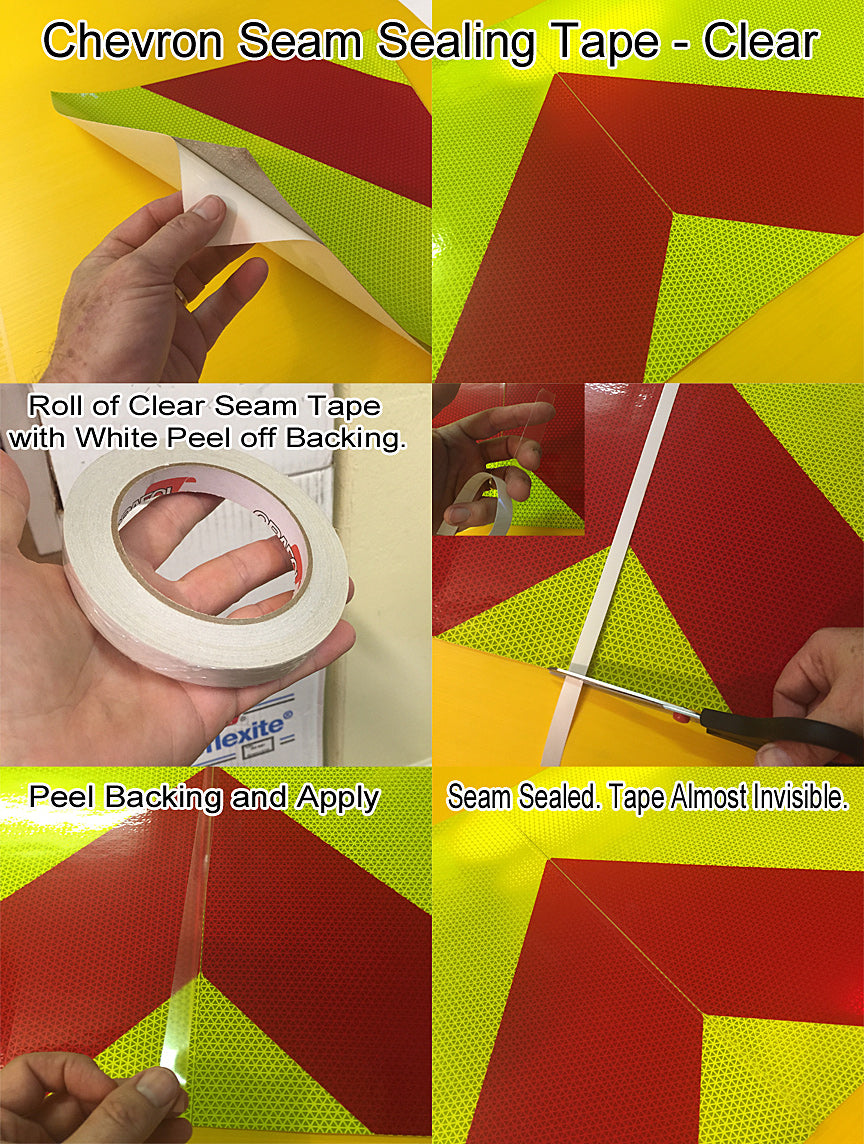 Clear Seam or Edge Sealing Tape (1/2" - 1" - 2") 75 Foot Rolls - Oracal Hi Performance