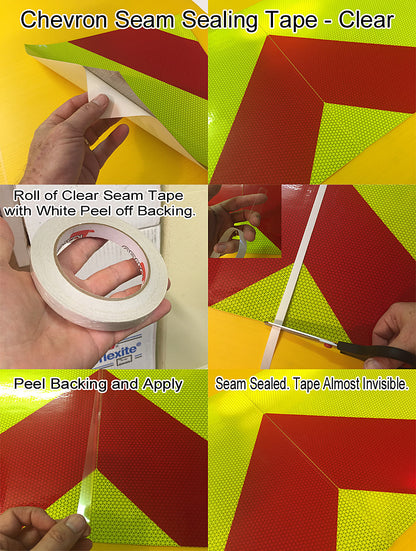Clear Seam or Edge Sealing Tape (1/2" - 1" - 2") 75 Foot Rolls - Oracal Hi Performance