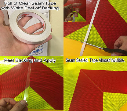 Edge sealing tape for Chevron Striping