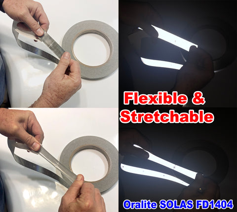 moldable stretchable flexible solas reflective tape
