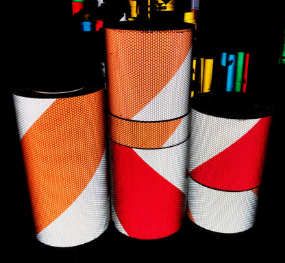 Striped Reflective Barricade Tape - HIGH INTENSITY Grade Type 3 - (150 Foot Rolls) – Reflective