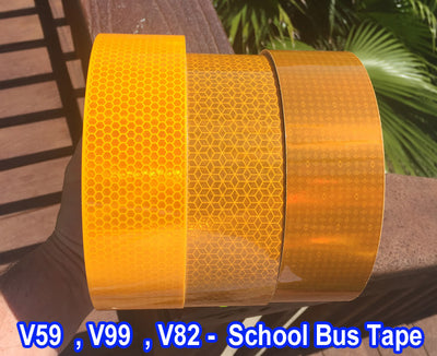 Oralite (Reflexite) V59/V99/V82 Yellow School Bus Tape