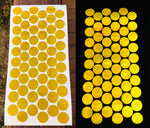 Yellow 1 inch V82 Reflective Dots Oralite
