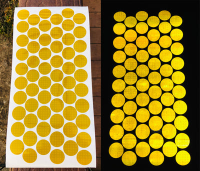 Oralite 1 Inch V82 (Type 5) Reflective Dots - Yellow Red Blue