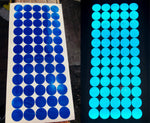 blue v82 reflective oralite dots 1 inch