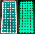 green v82 reflective oralite dots 1 inch