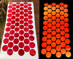 Red 1 Inch V82 Type 5 Reflective Oralite Dots