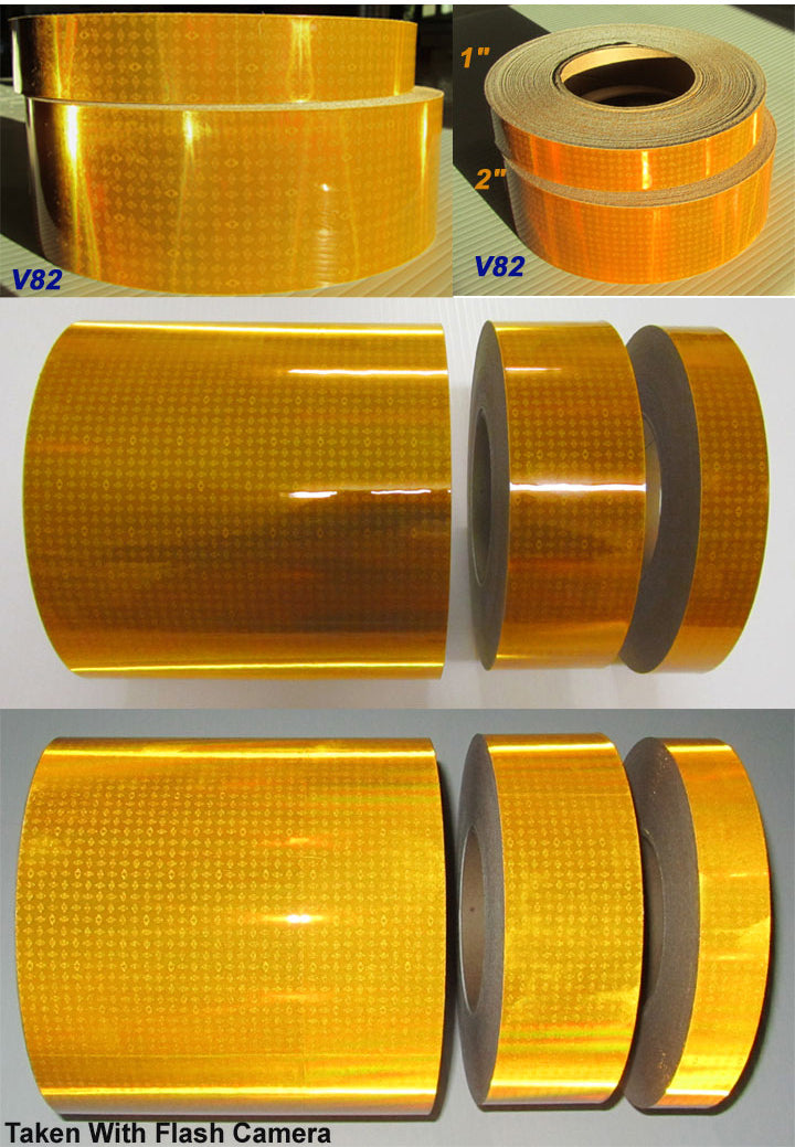 Oralite (Reflexite) V59/V99/V82 Yellow School Bus Tape - Reflective