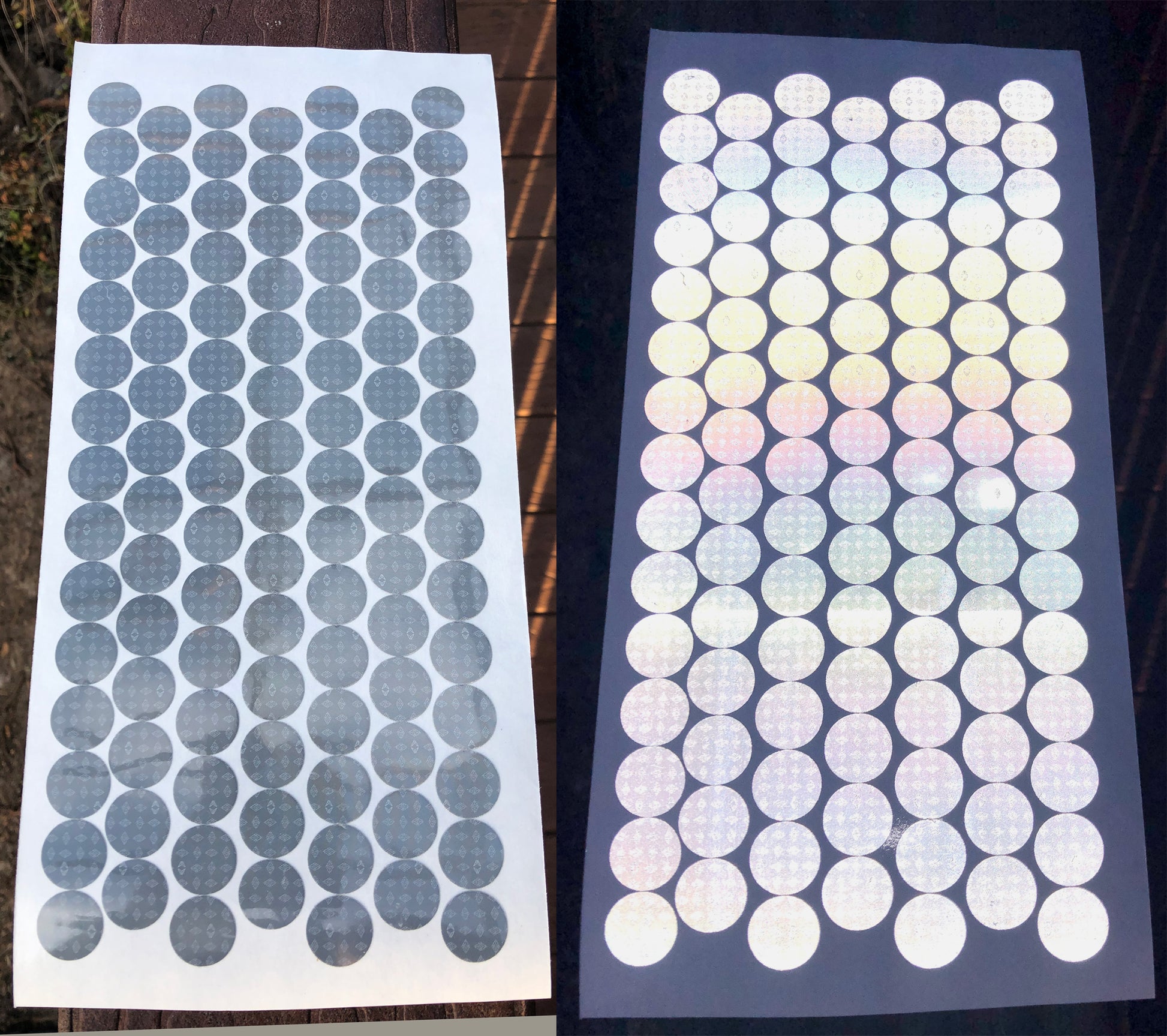 Whit V82 reflective oralite dots 3/4 inch