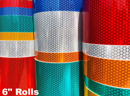 6" Oralite V92 Daybright Prismatic Tape Rolls - 30' & 150' Rolls