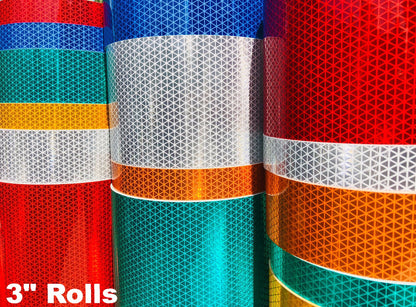 3" Oralite V92 Daybright Prismatic Tape Rolls - 30' & 150' Rolls
